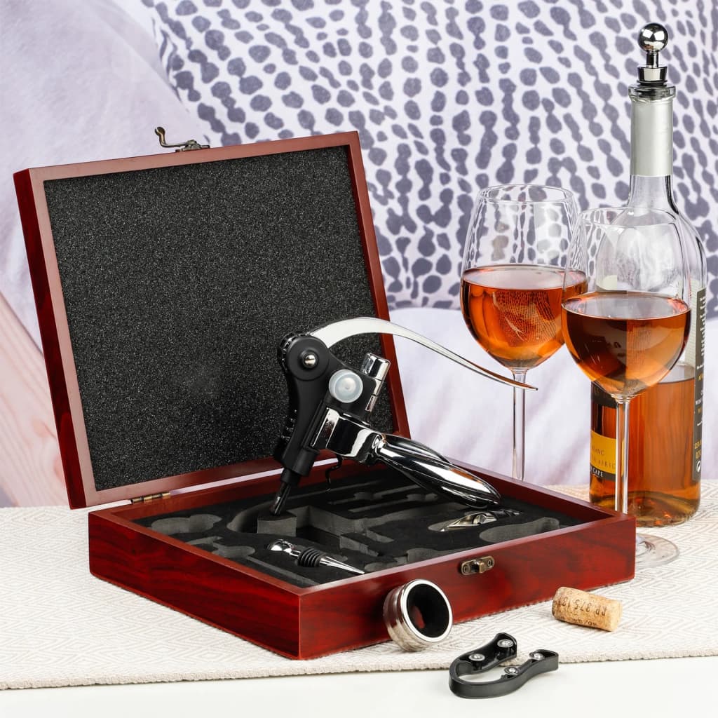 Ensemble d'accessoires pour le vin avec boîte 10 pcs