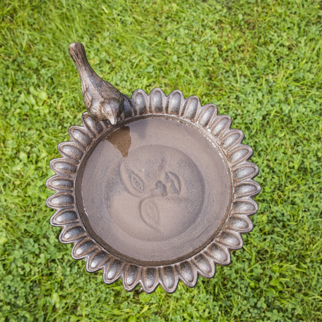 Fontaine pour oiseaux Fonte Marron