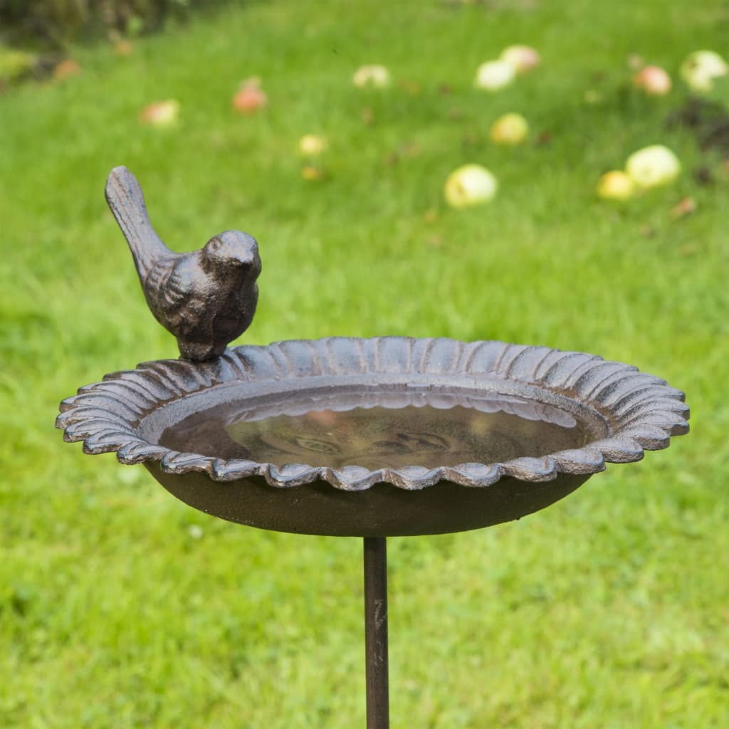 Fontaine pour oiseaux Fonte Marron