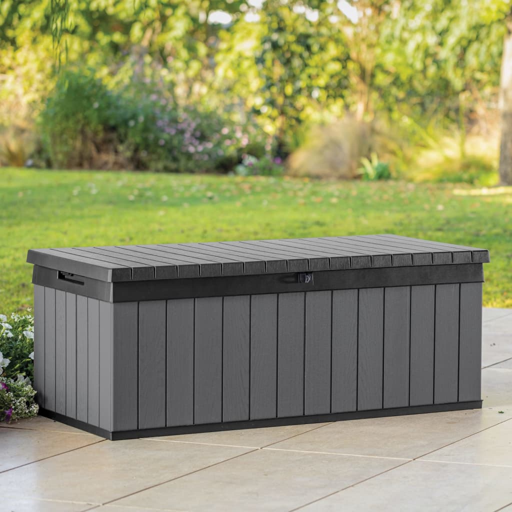 Boîte de rangement de jardin Darwin 380 L Gris