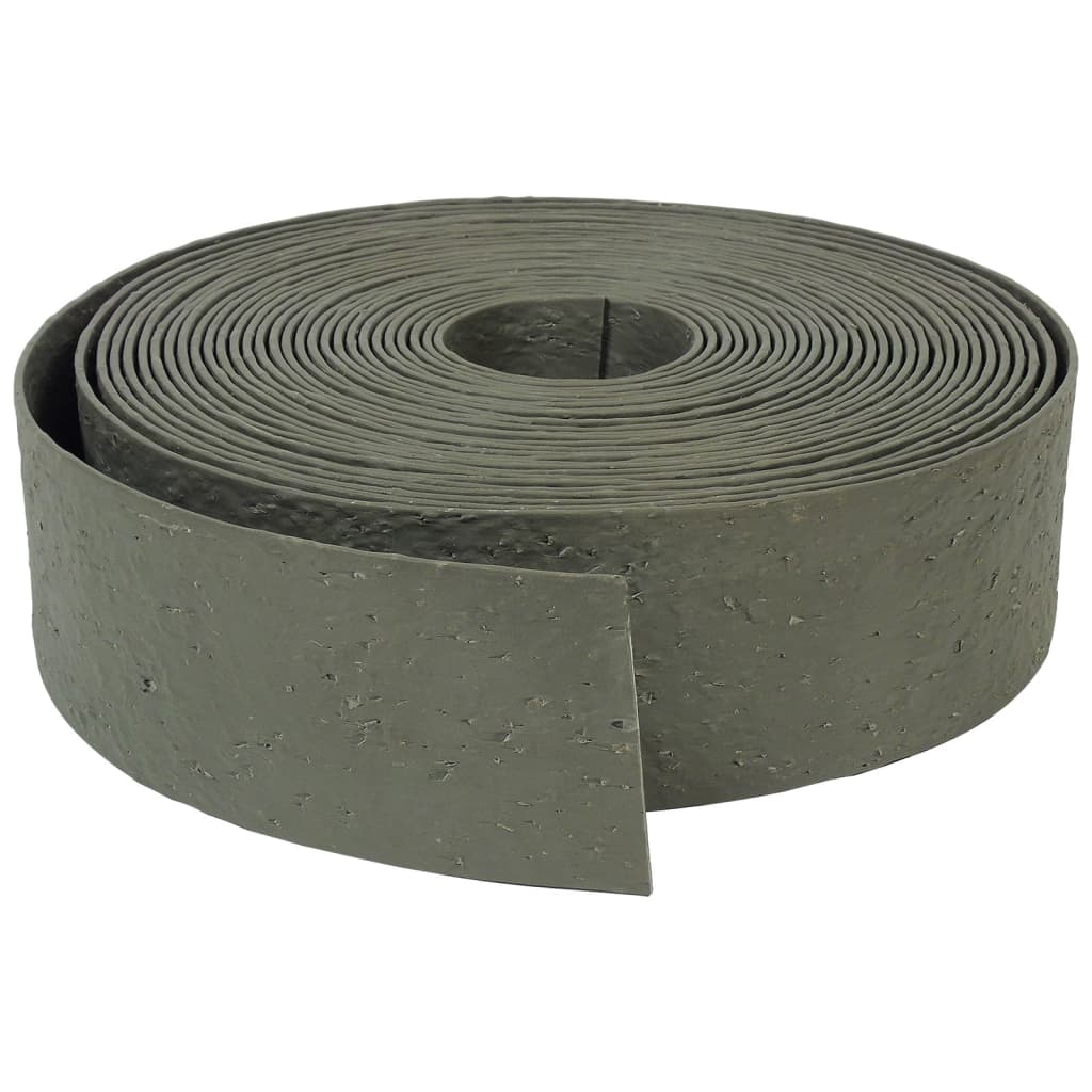 Bordure de jardin texturée 0,12x24 m 5 mm gris