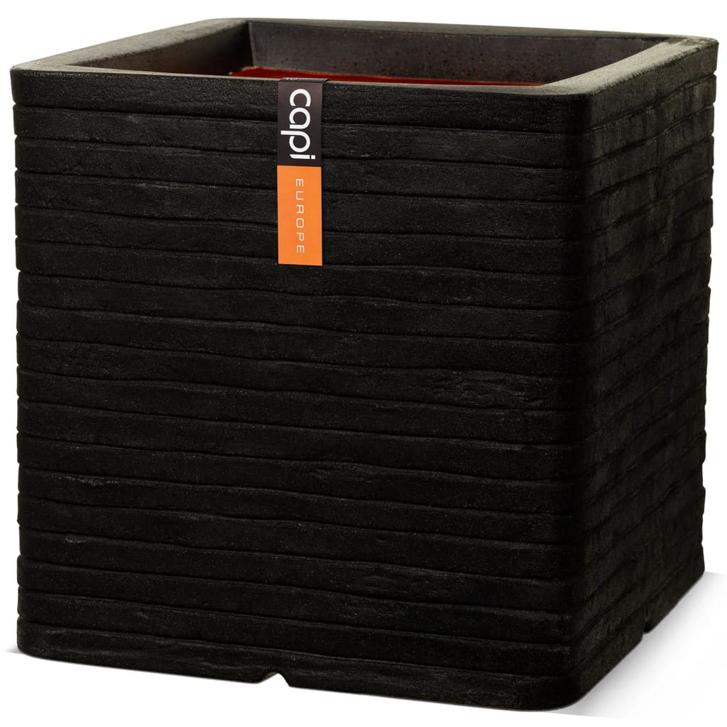 Jardinière Nature Row carré 40x40 cm noir KBLRO903