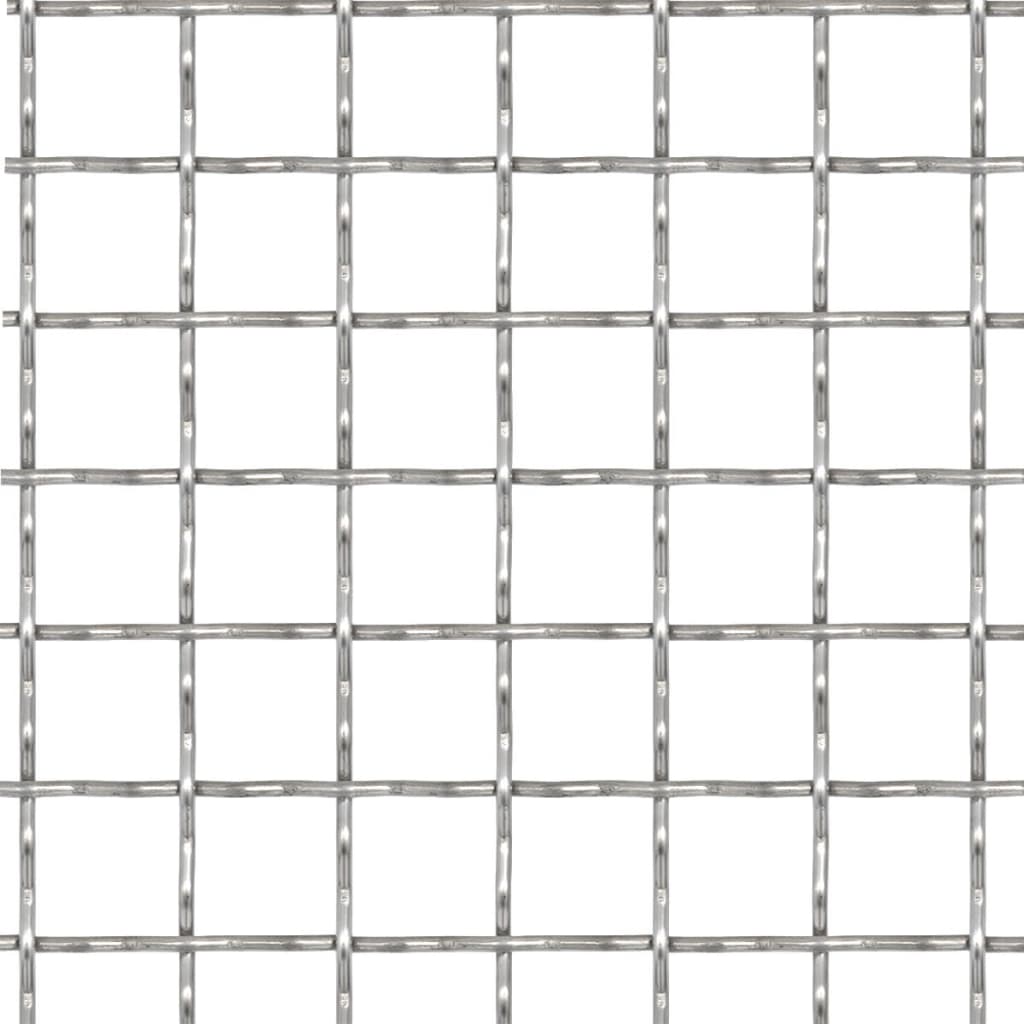 Clôture de jardin sertie Acier inoxydable 100x85 cm 11x11x2 mm