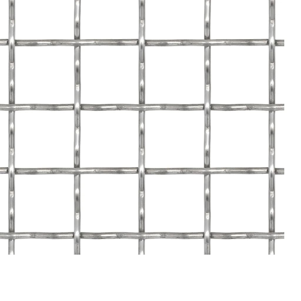 Clôture de jardin sertie Acier inoxydable 50x50 cm 31x31x3 mm