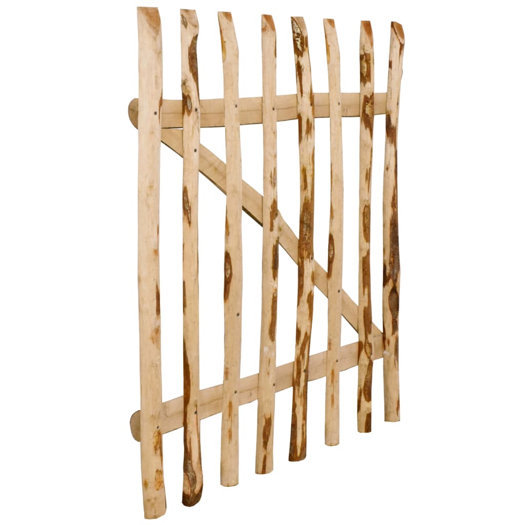 Portillon simple de clôture Bois de noisetier 100x120 cm