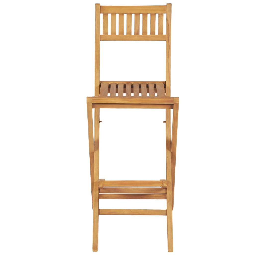 Ensemble de bar 3 pcs Bois de teck solide