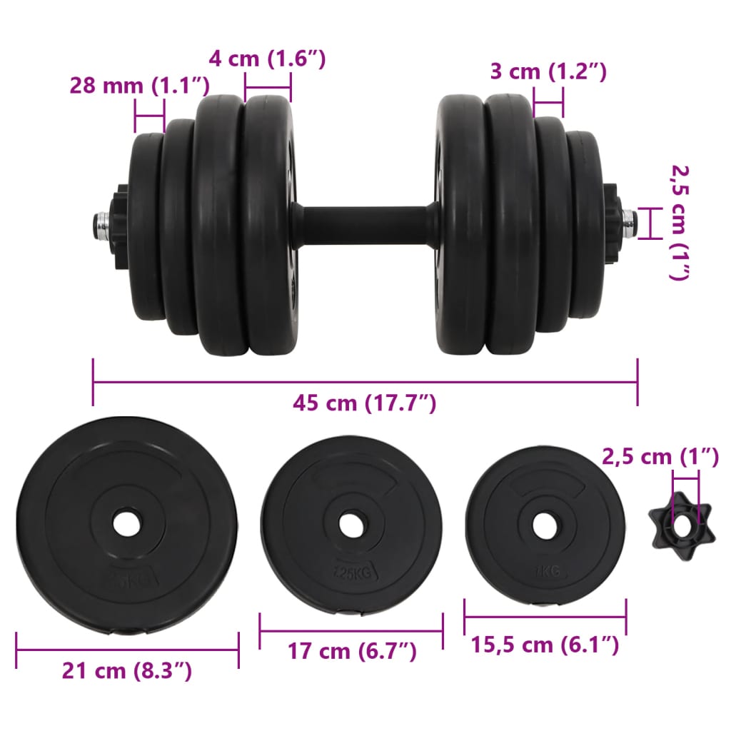 1 x Haltère 15 kg