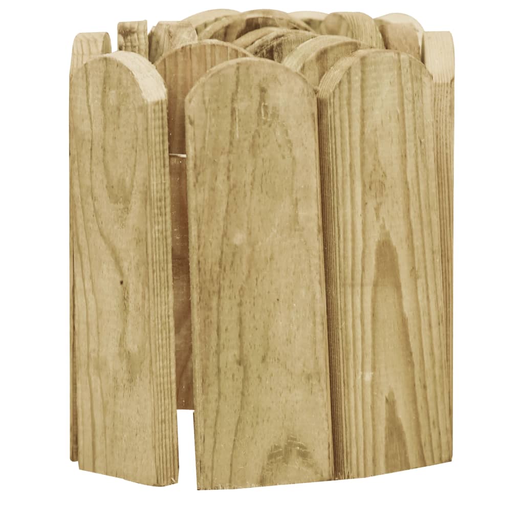 Rouleau de bordure Vert 120 cm Bois de pin imprégné