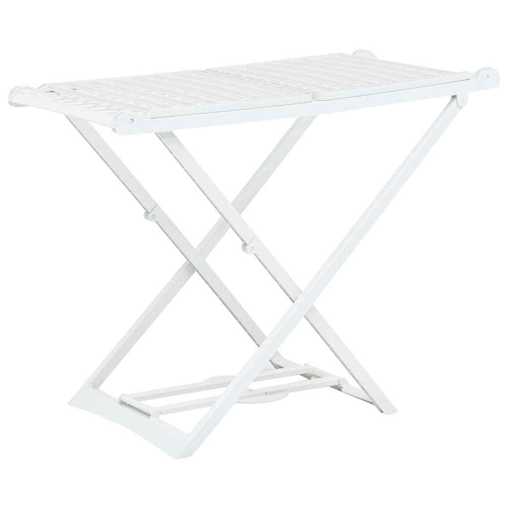 Étendoir à linge pliable Blanc Plastique