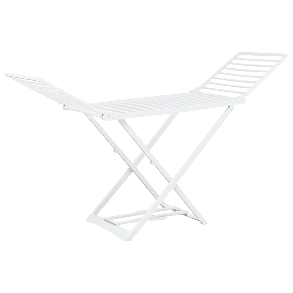 Étendoir à linge pliable Blanc Plastique