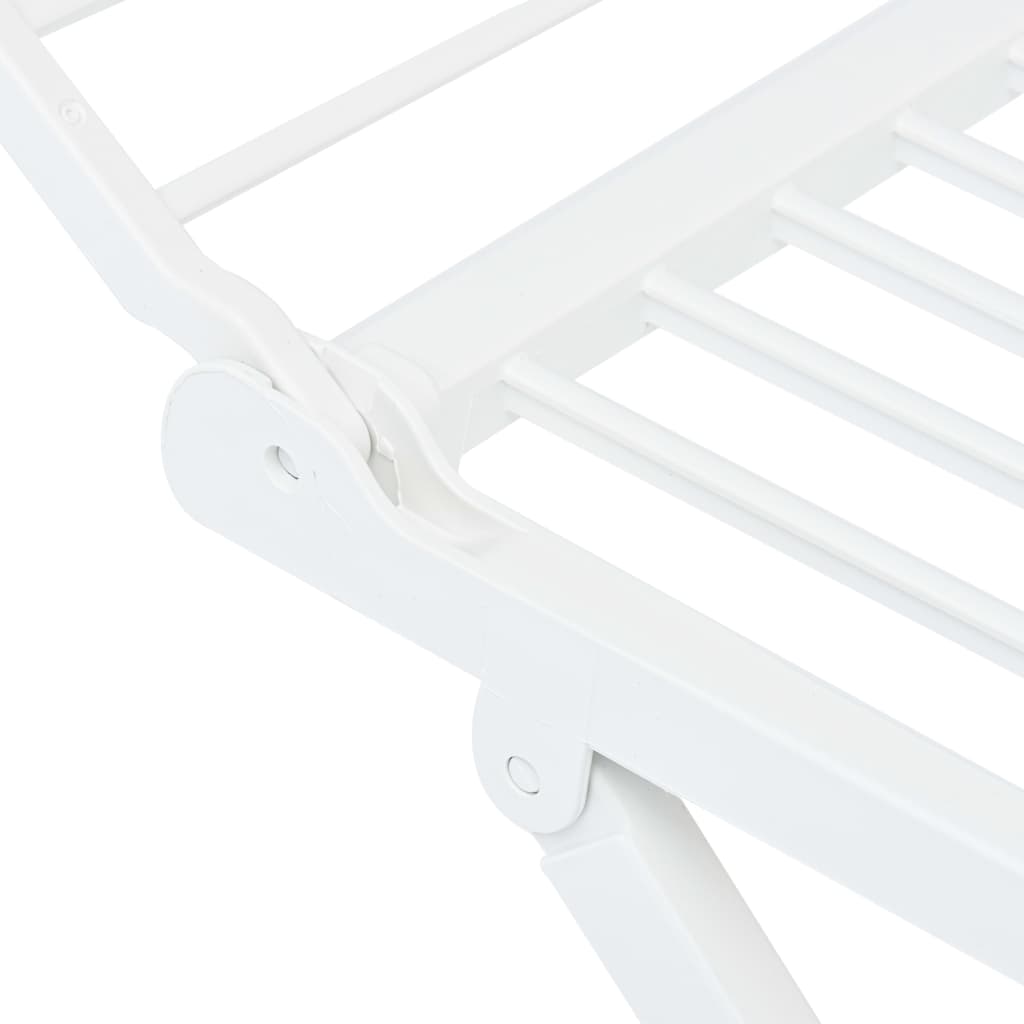 Étendoir à linge pliable Blanc Plastique