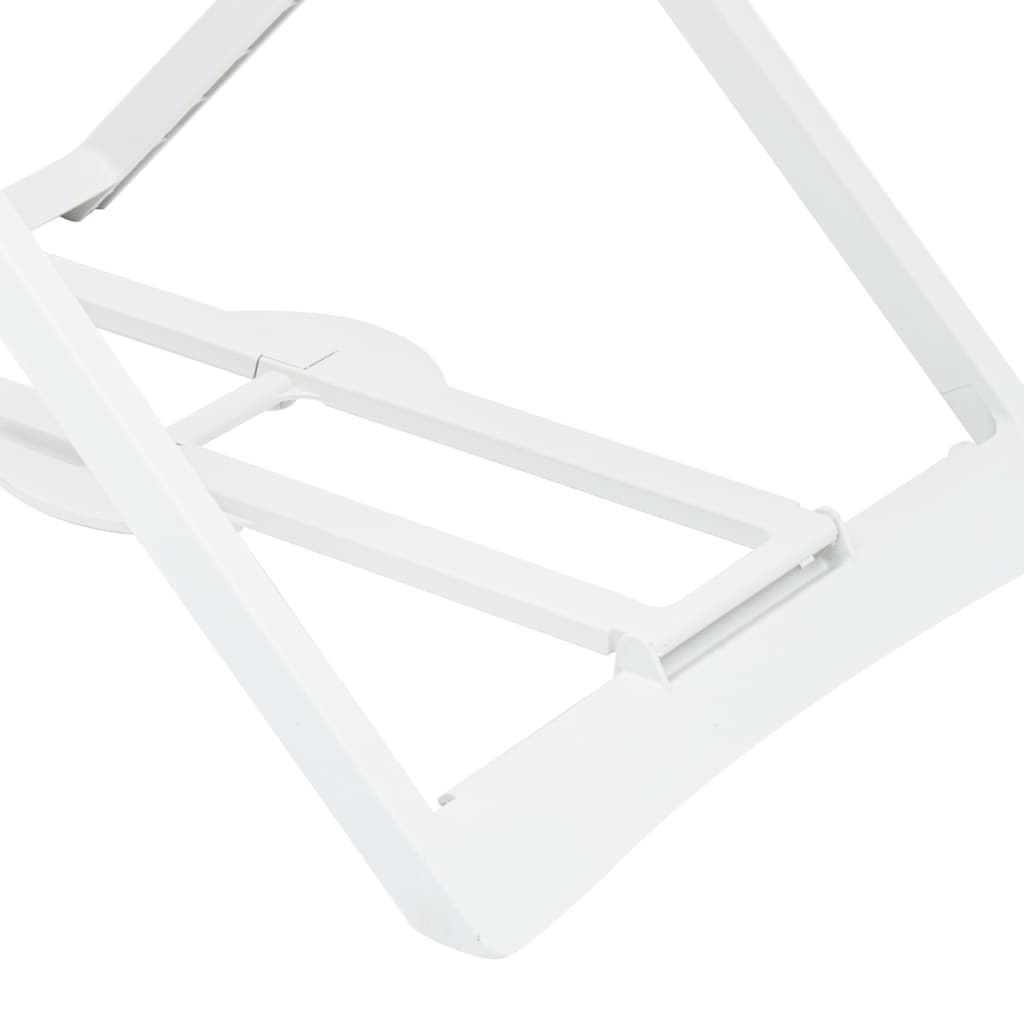 Étendoir à linge pliable Blanc Plastique