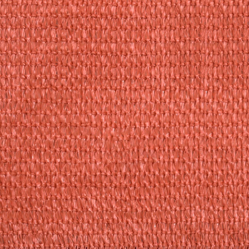 Voile d'ombrage 160 g/m² Terre cuite 6x6 m PEHD
