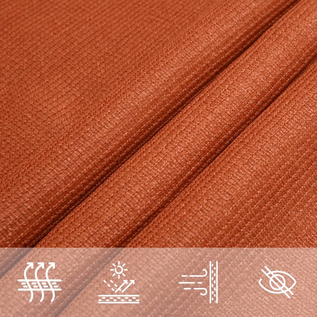 Voile d'ombrage 160 g/m² Orange 3x3x3 m PEHD