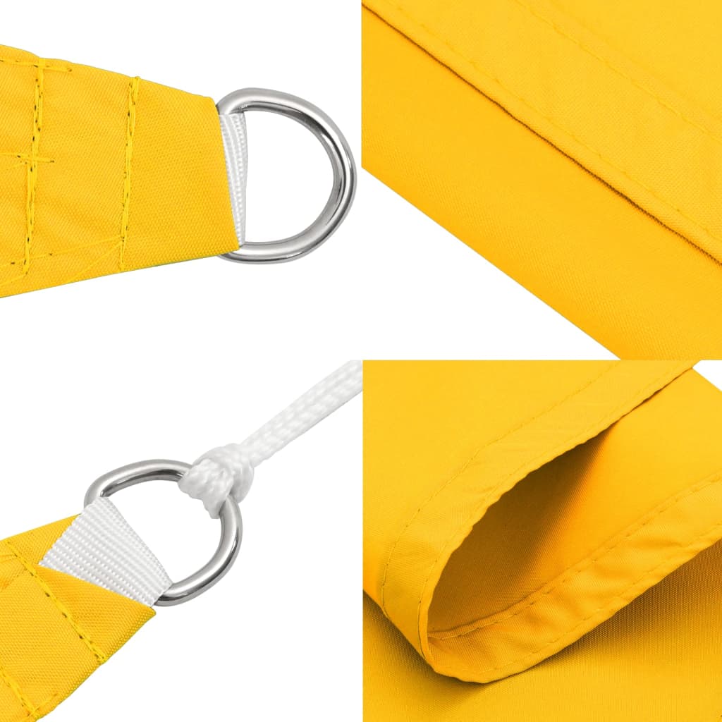 Voile de parasol tissu oxford rectangulaire 2,5x3,5 m jaune