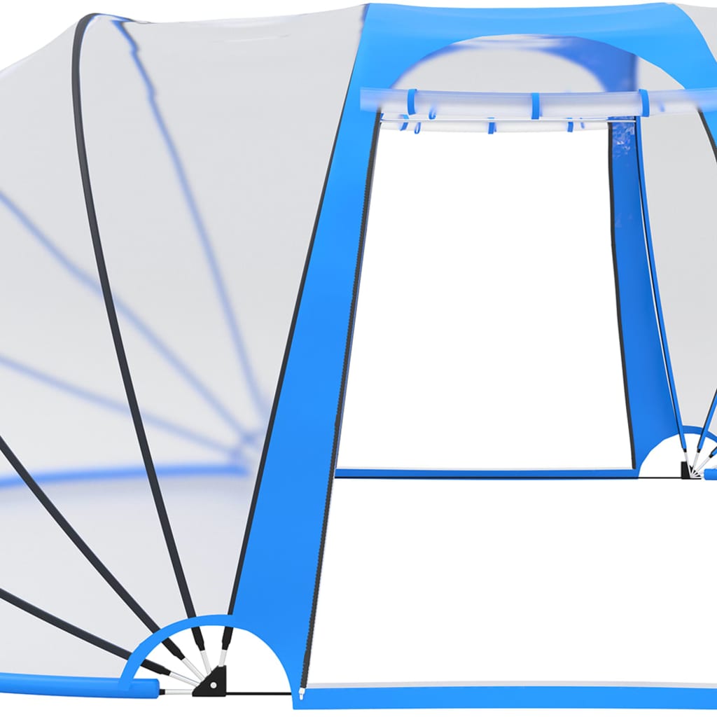 Dôme de piscine ovale 530x410x210 cm