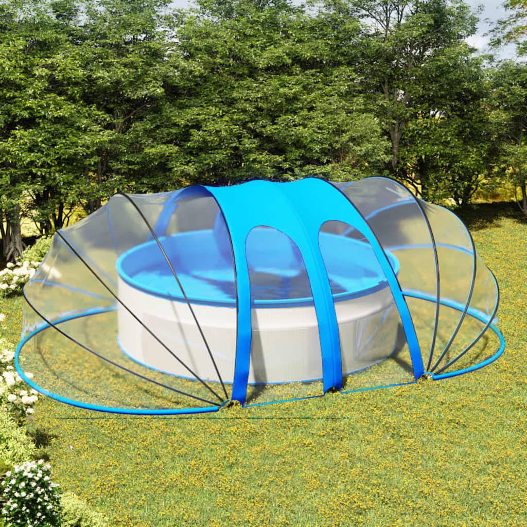 Dôme de piscine ovale 620x410x210 cm