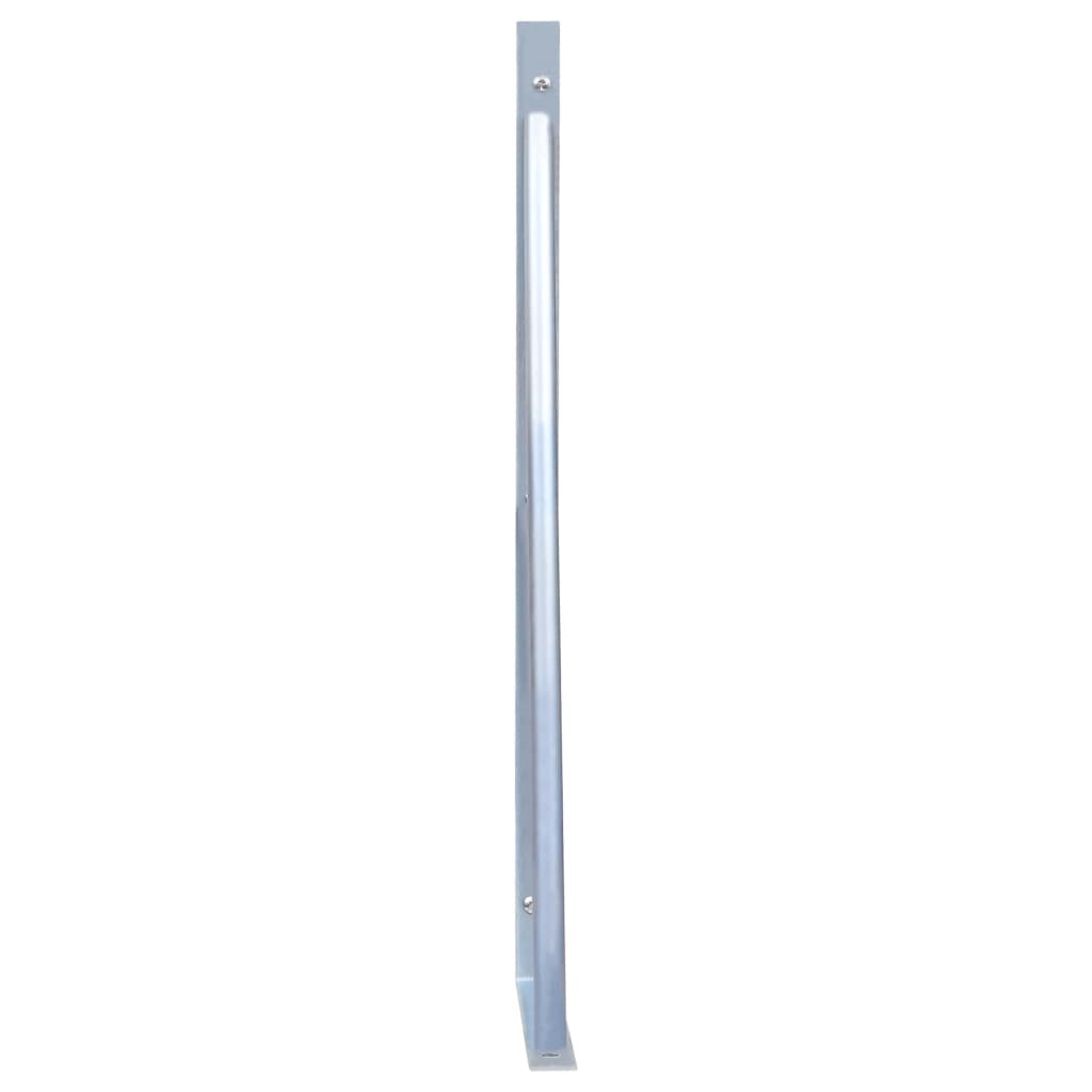 Supports pour poteau de clôture 2 pcs Acier galvanisé