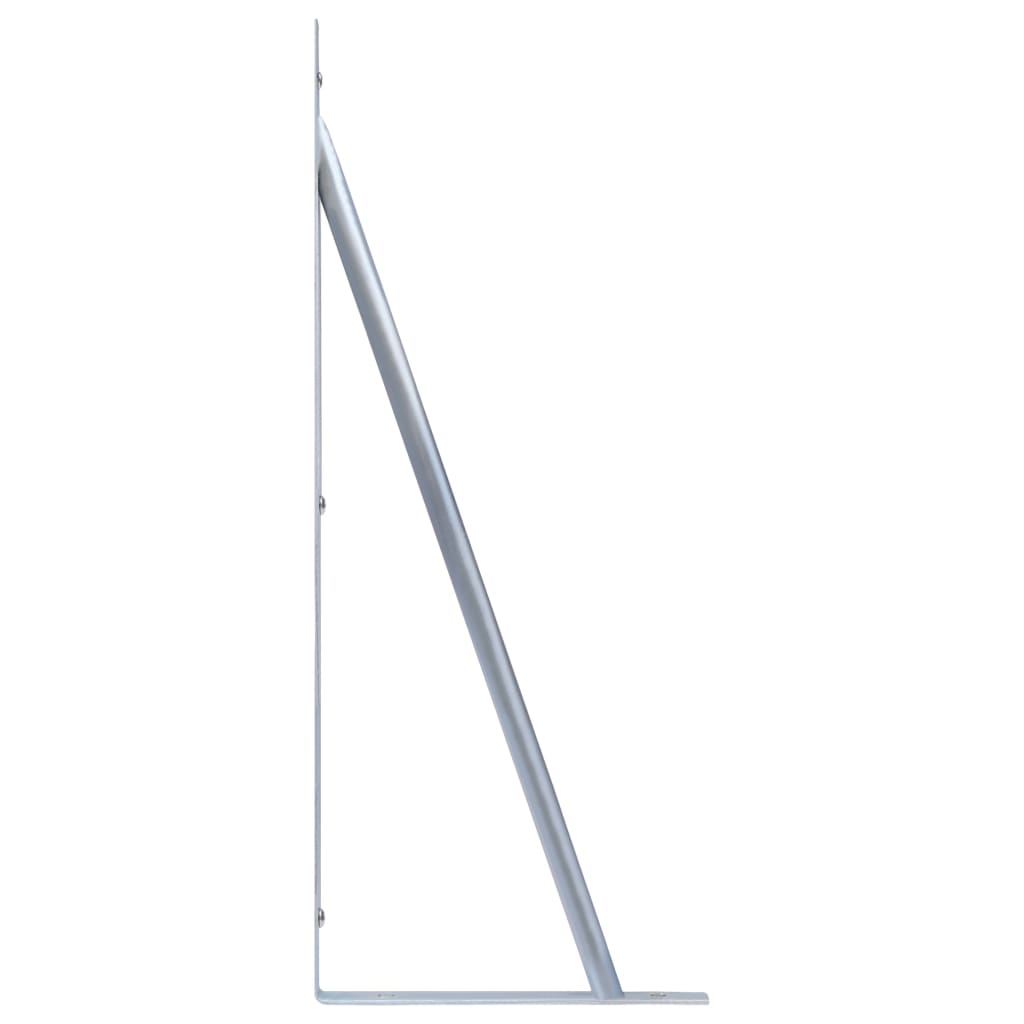 Supports pour poteau de clôture 2 pcs Acier galvanisé