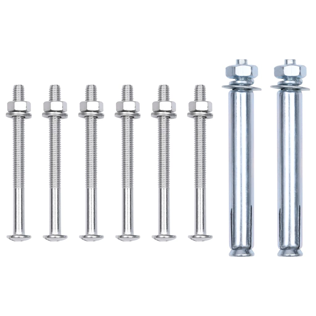 Supports pour poteau de clôture 2 pcs Acier galvanisé
