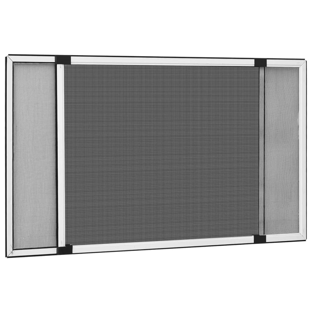 Moustiquaire extensible pour fenêtres Blanc (75-143)x50 cm