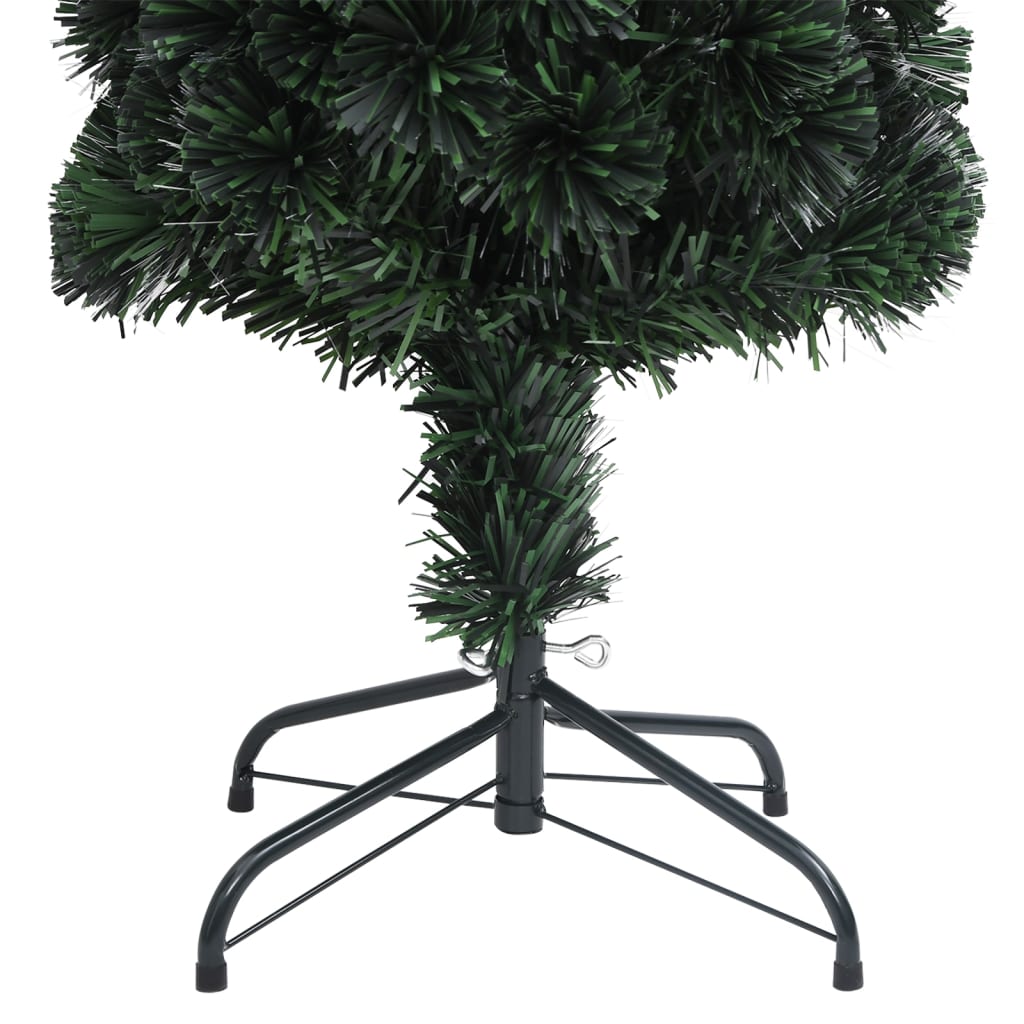 Arbre de Noël artificiel mince et support 120 cm fibre optique
