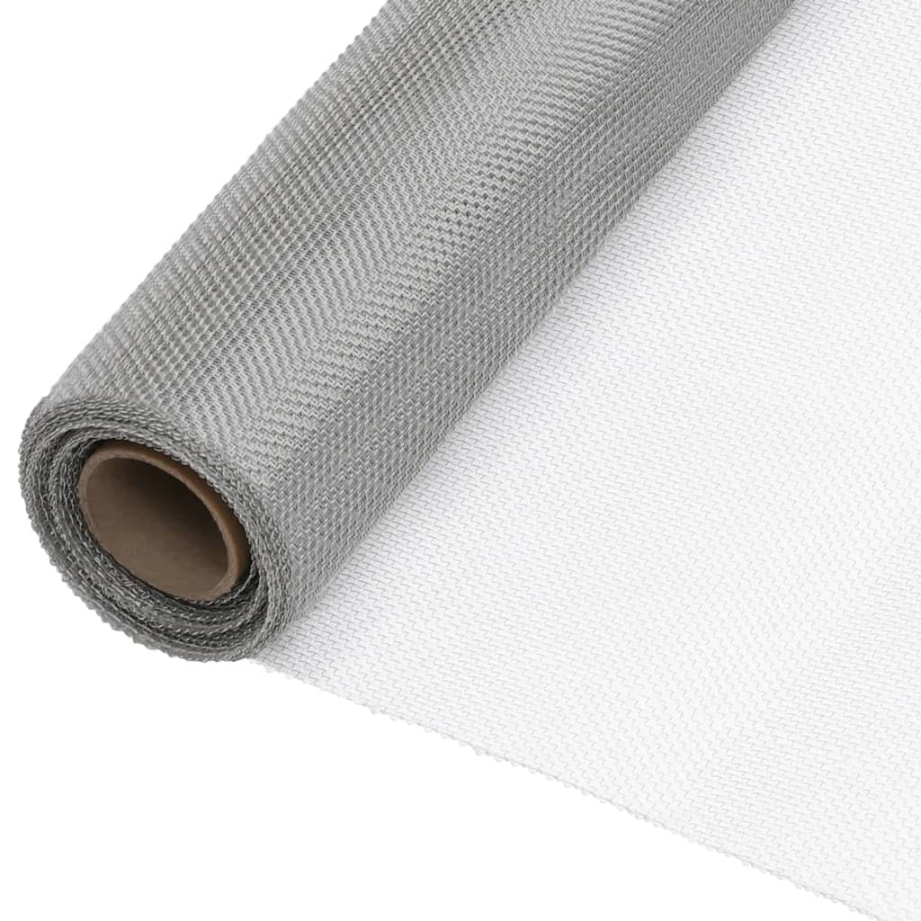 Écran en treillis Acier inoxydable 112x1000 cm Argenté
