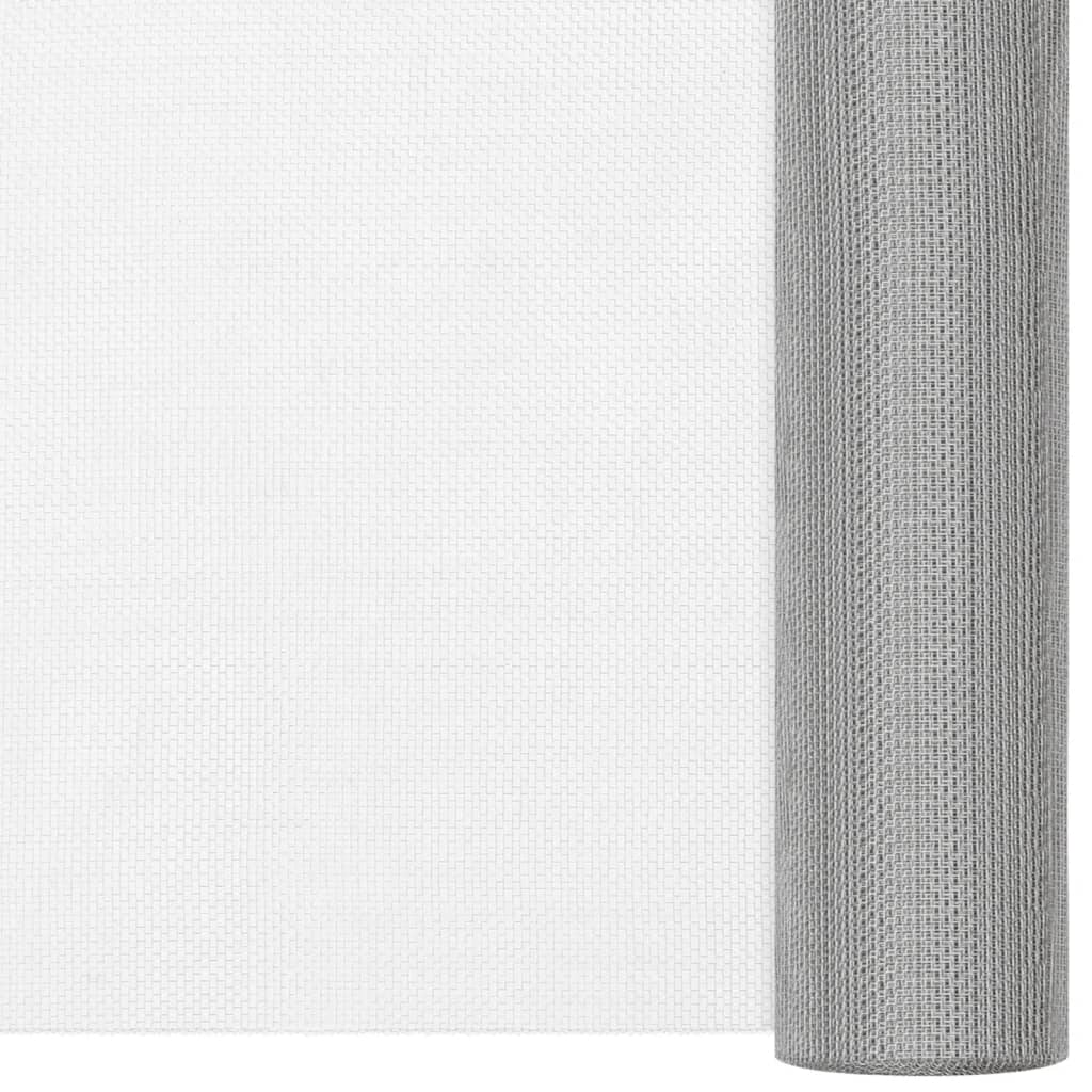 Écran en treillis Acier inoxydable 112x1000 cm Argenté