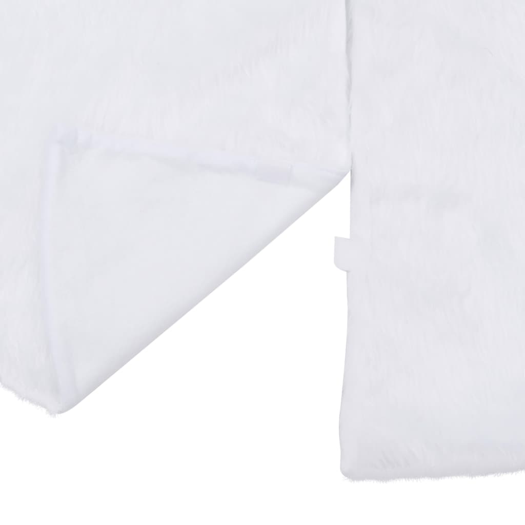 Jupe de sapin de Noël Blanc 150 cm Fausse fourrure
