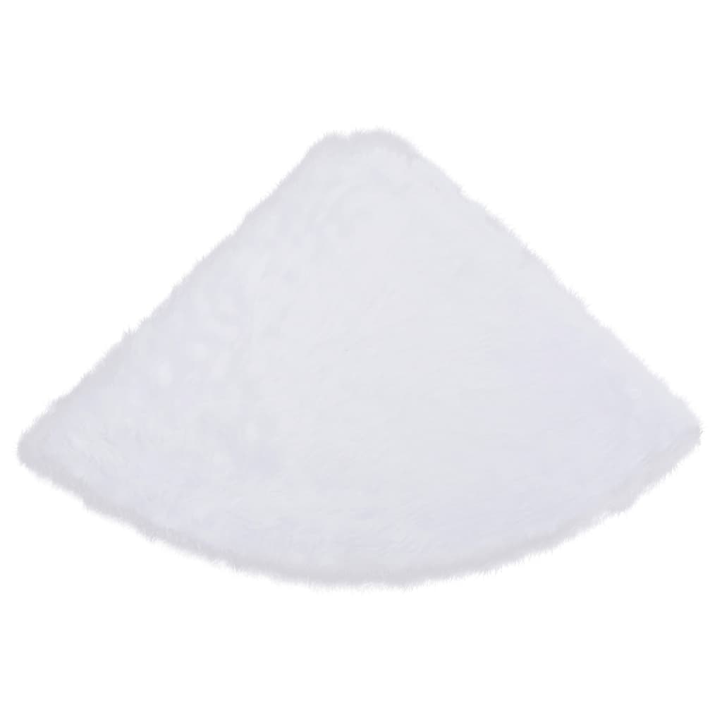Jupe de sapin de Noël Blanc 150 cm Fausse fourrure