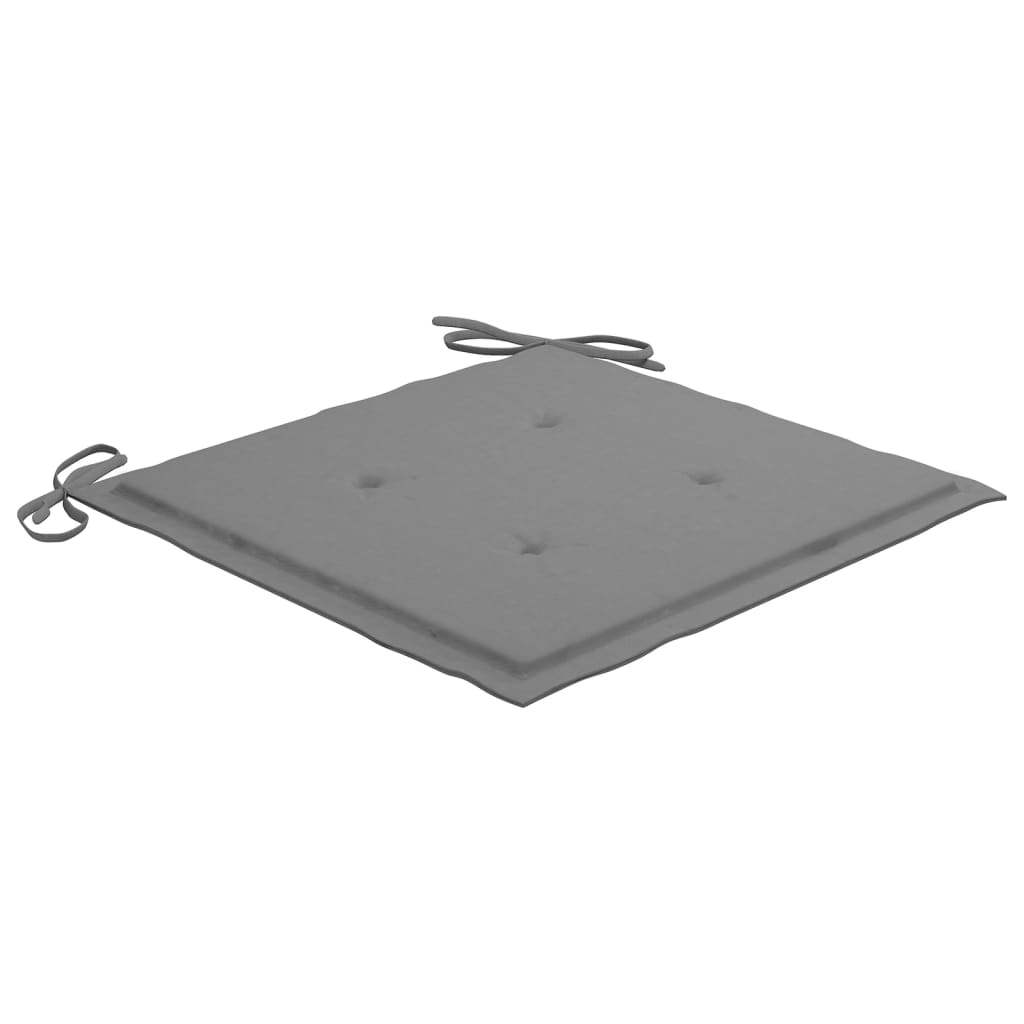 Chaises de jardin avec coussins lot de 6 Bois d'acacia massif