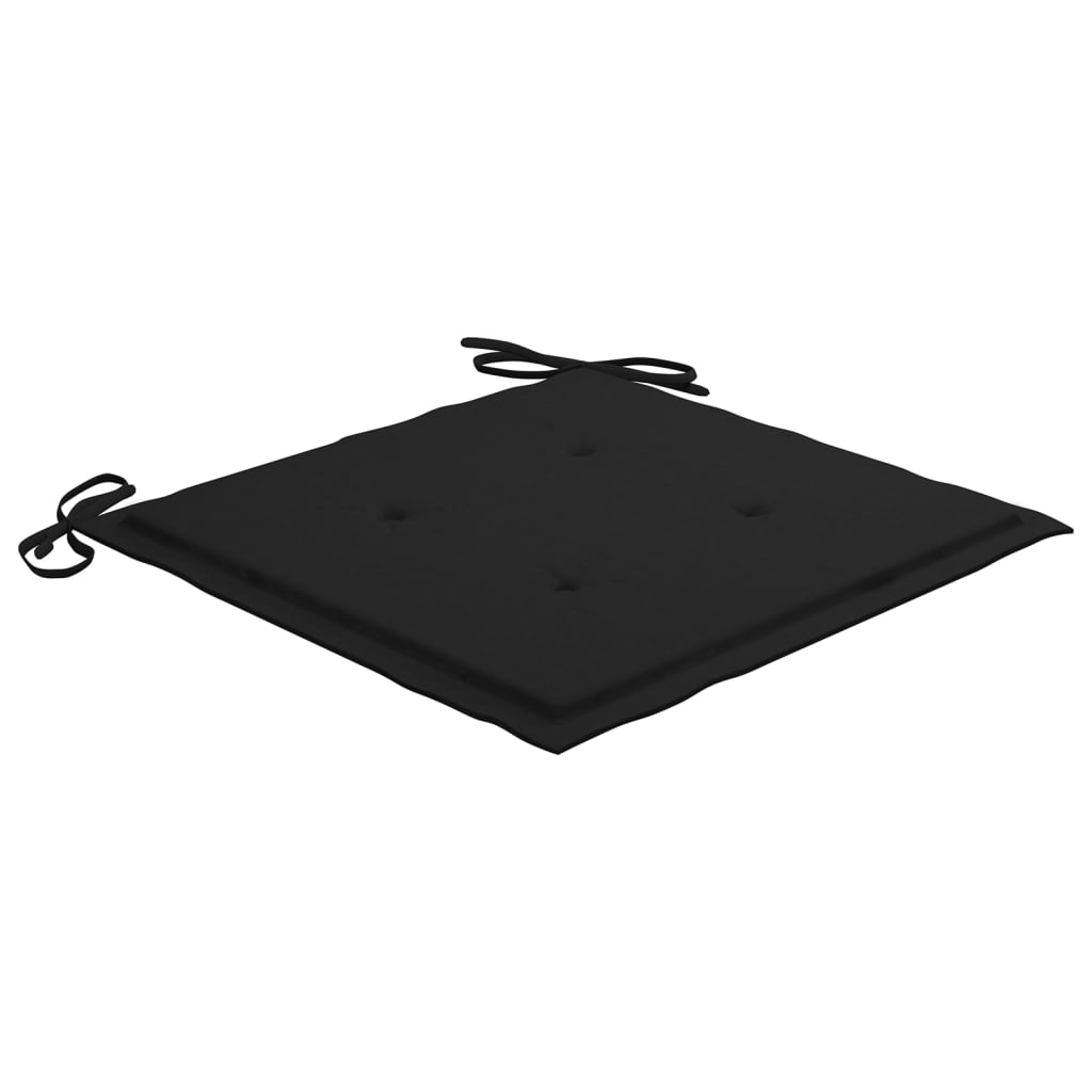 Chaises de jardin lot de 6 avec coussins Bois d'acacia solide