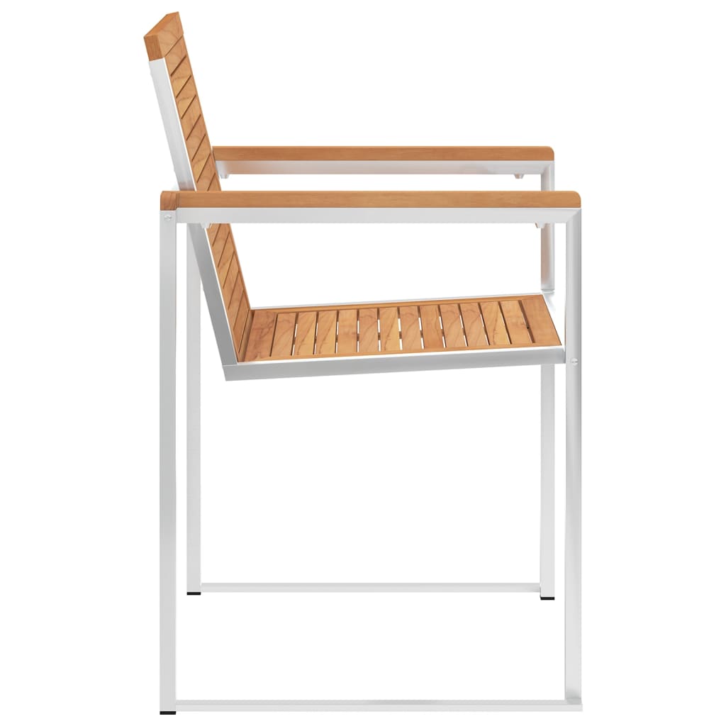Chaises de jardin lot de 6 avec coussins Bois de teck massif