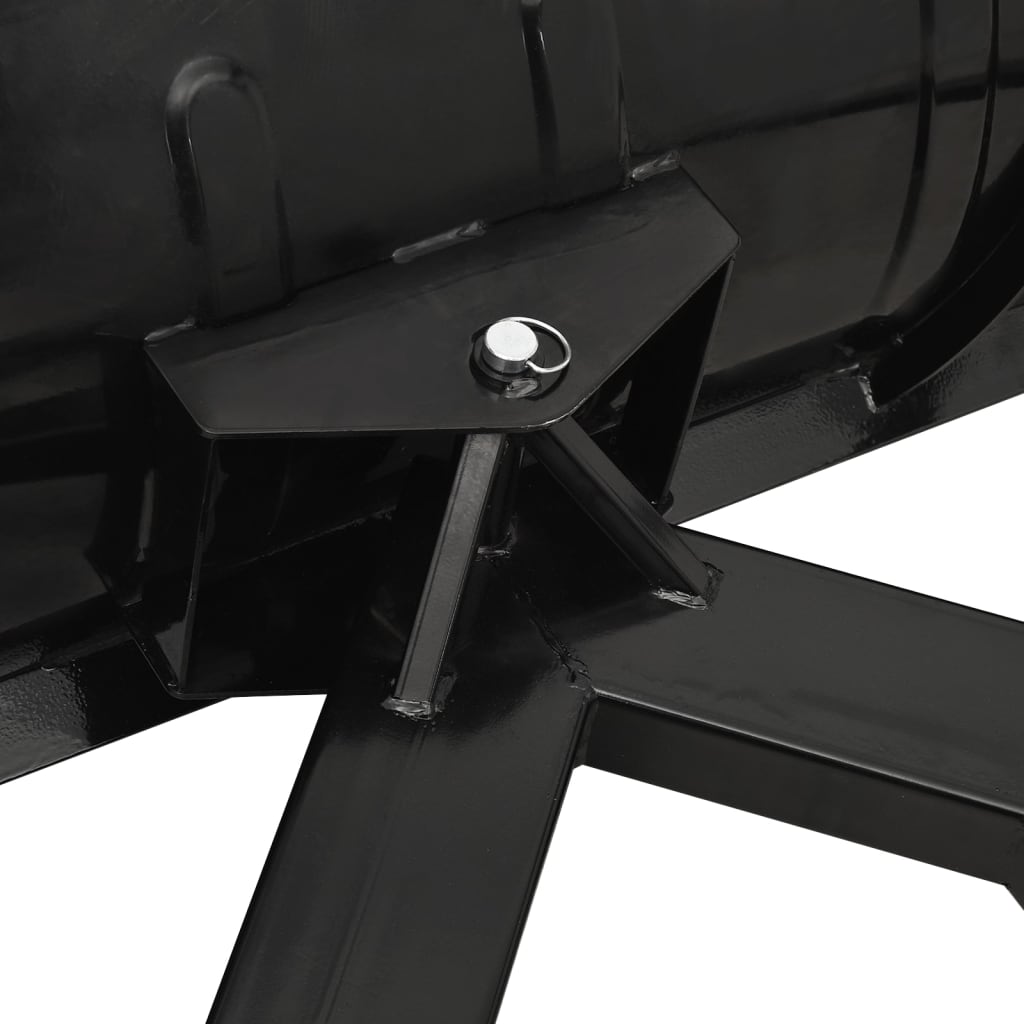 Chasse-neige pour chariot élévateur 200x48 cm Noir
