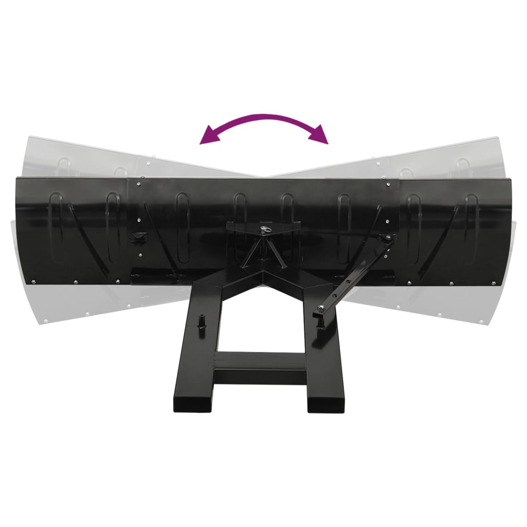 Chasse-neige pour chariot élévateur 200x48 cm Noir