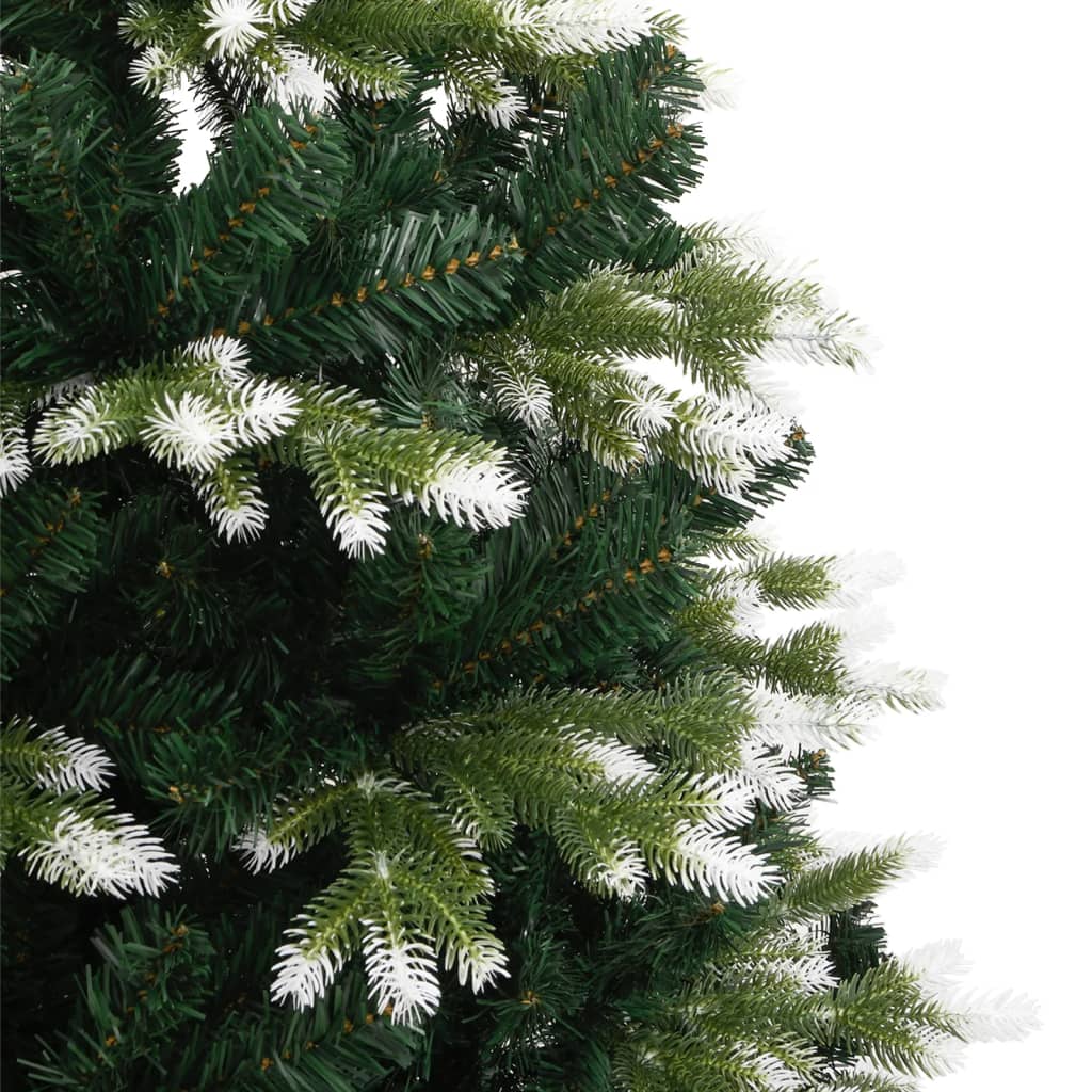 Sapin de Noël artificiel à charnières avec neige floquée 210 cm