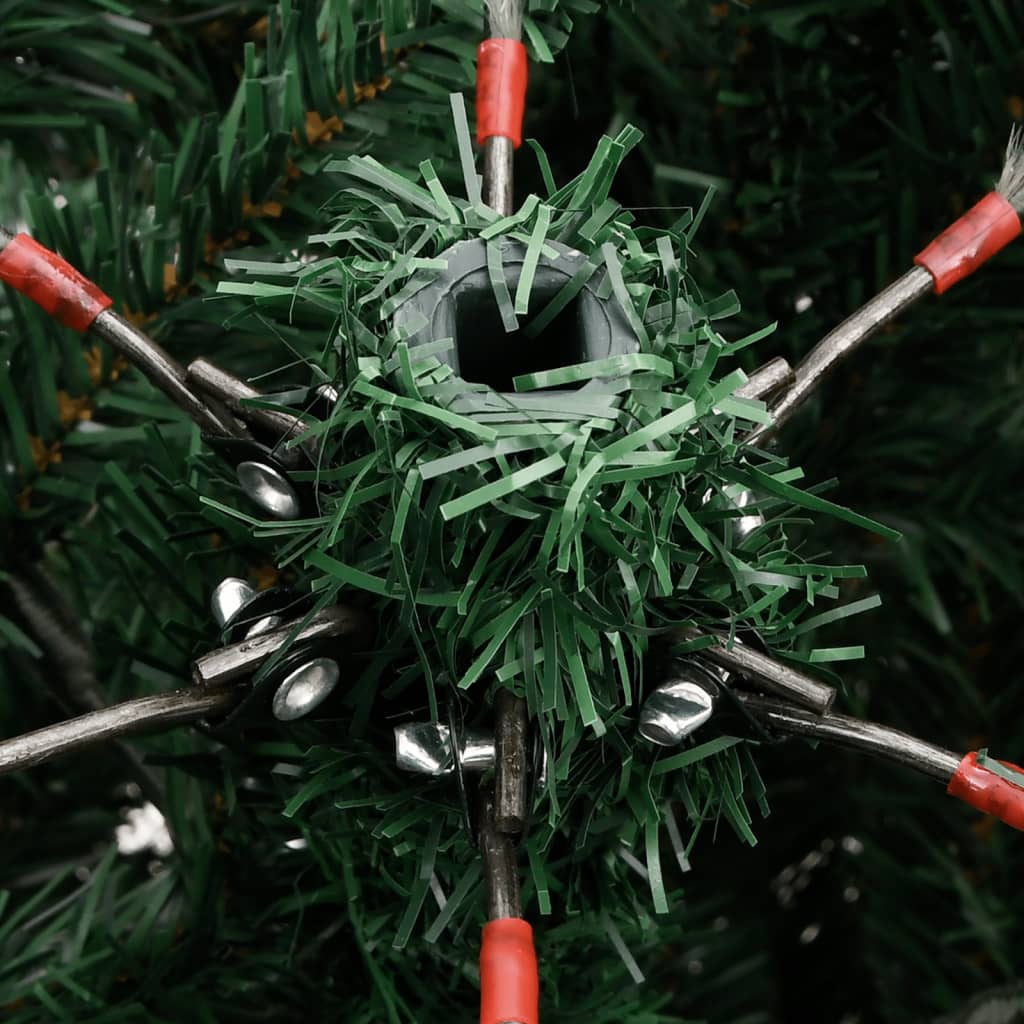 Sapin de Noël artificiel à charnières avec neige floquée 210 cm