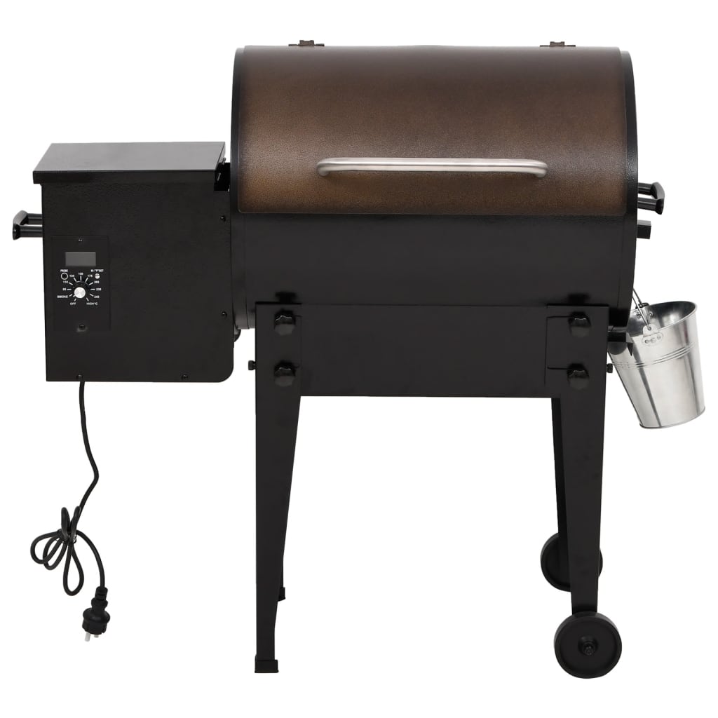Gril à granulés noir 94 cm fer