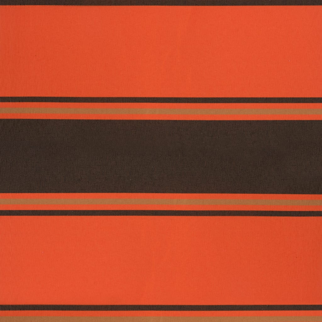 Auvent rétractable orange et marron 4x3 m tissu et aluminium