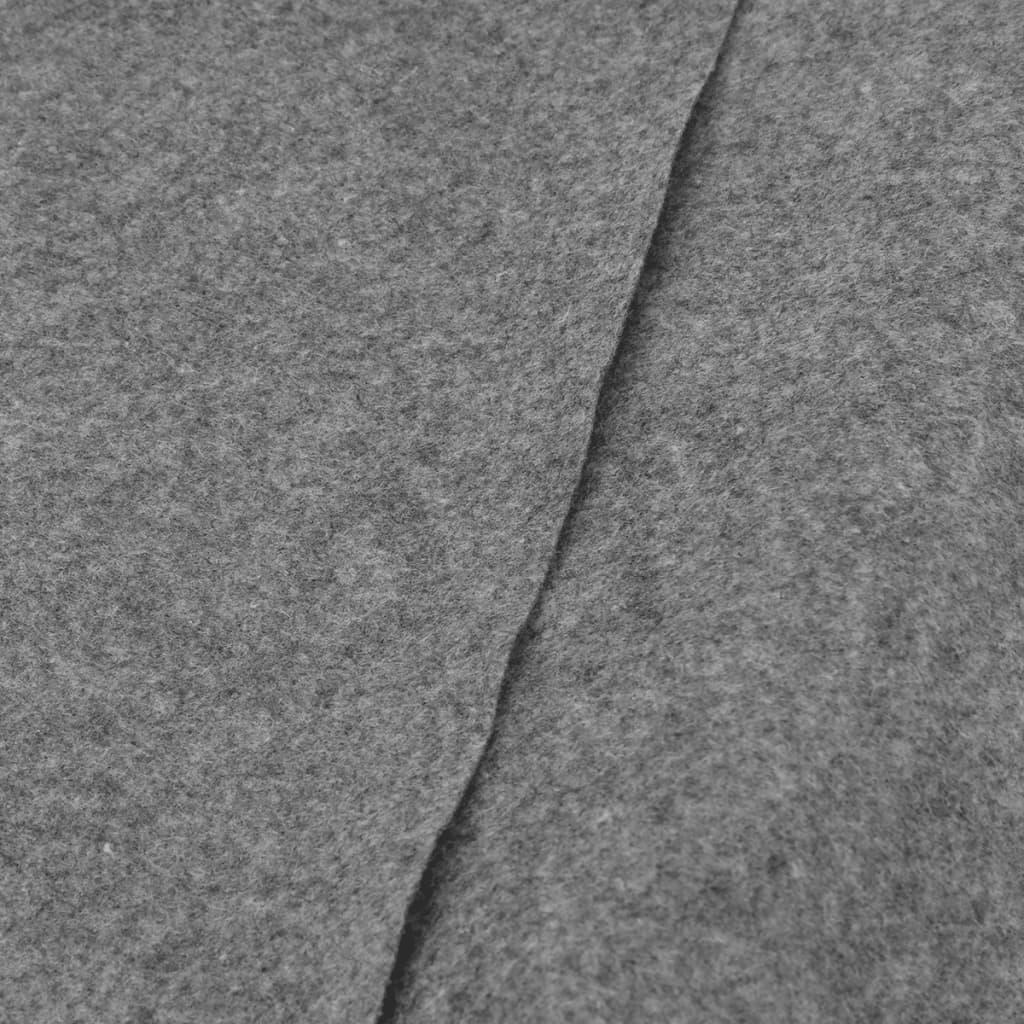 Bâche de piscine gris clair Ø428 cm géotextile polyester