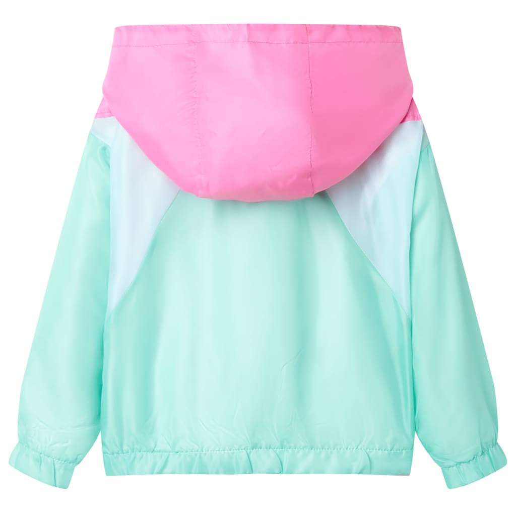 Veste à capuche avec fermeture éclair pour enfants multicolore 116