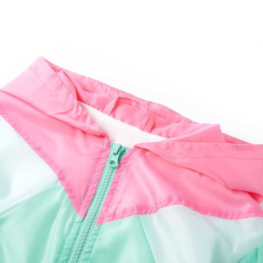Veste à capuche avec fermeture éclair pour enfants multicolore 116