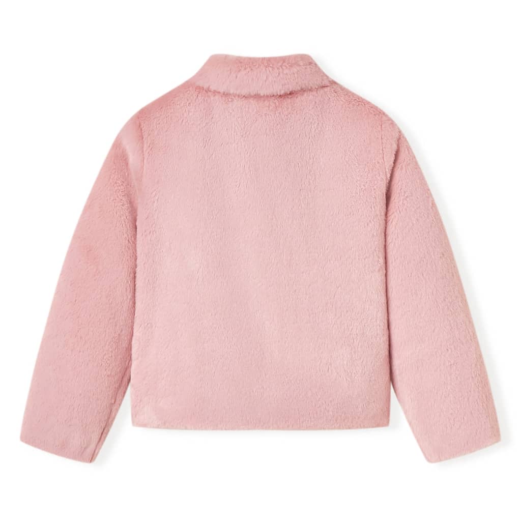 Manteau pour enfants rose 128