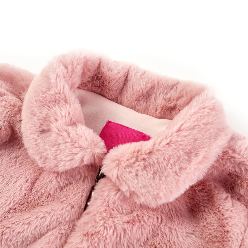 Manteau pour enfants rose 128