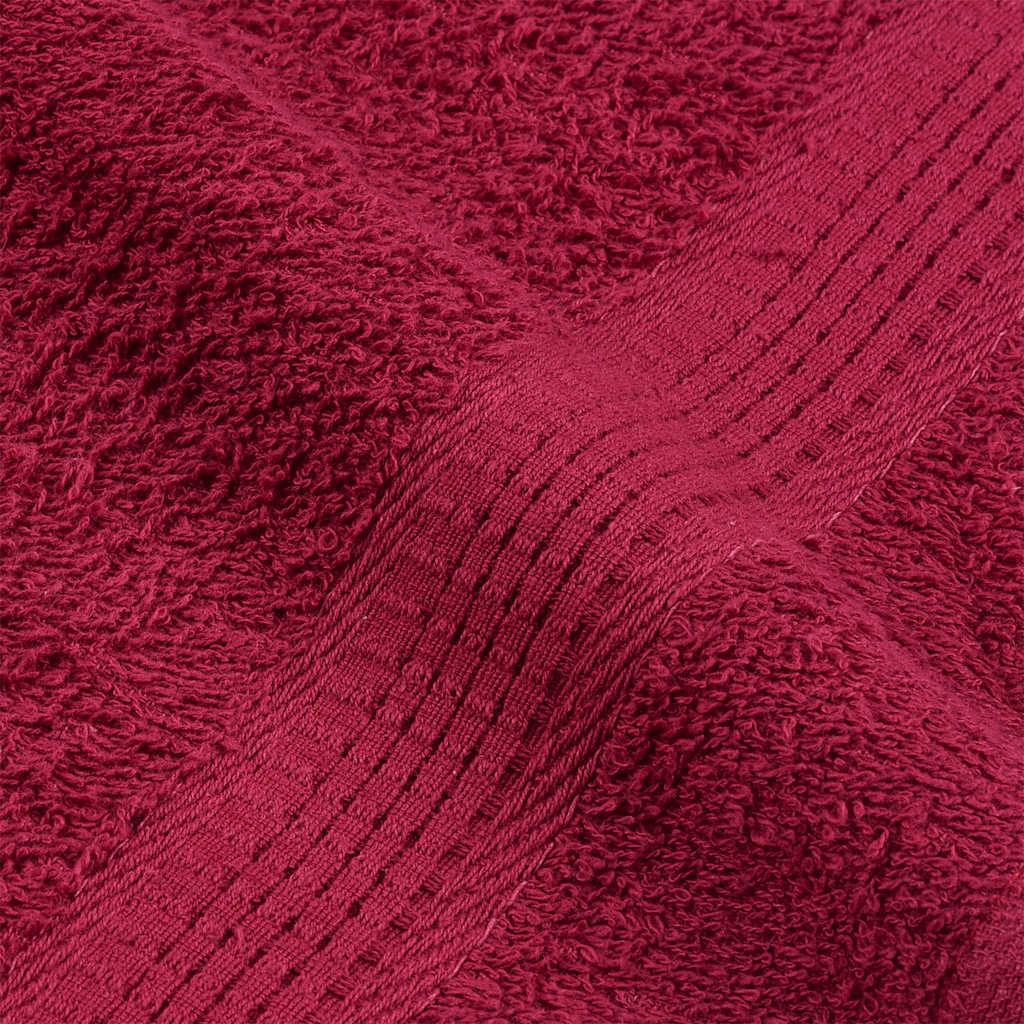 Essuie-mains 10 pcs bordeaux 50x100 cm 360 g/m² 100% coton
