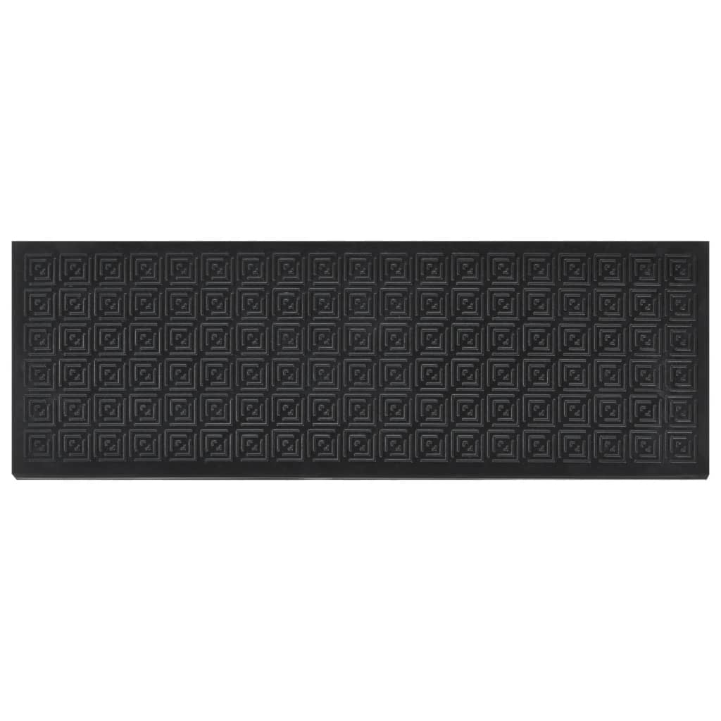 Marches d'escalier 5 pcs 25x75 cm caoutchouc