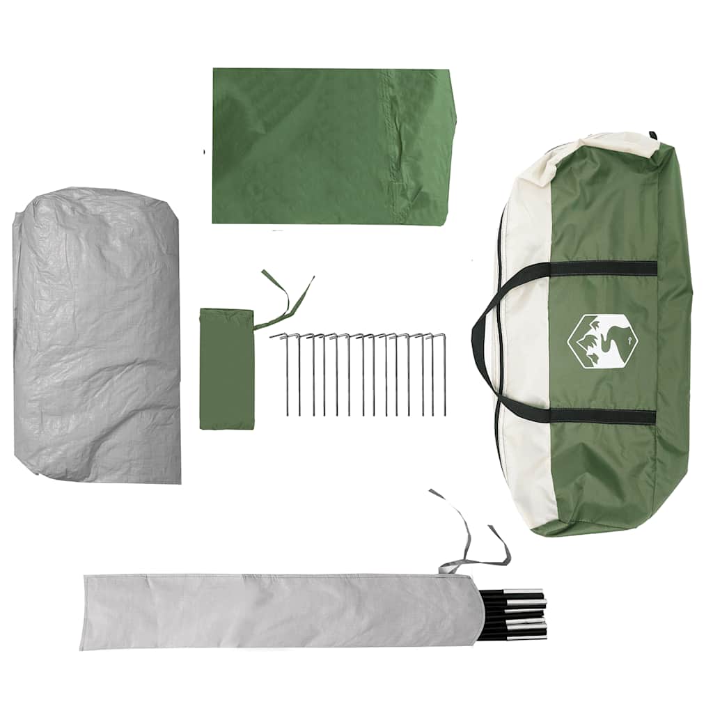 Tente familiale tipi 8 personnes vert imperméable