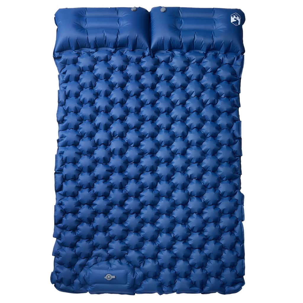 Matelas de camping autogonflant avec oreillers 2 personnes