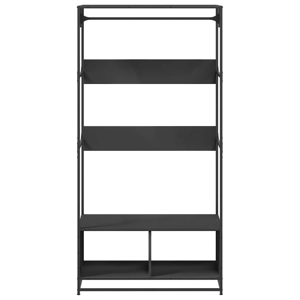 Armoire noir 90x50x180 cm bois d’ingénierie
