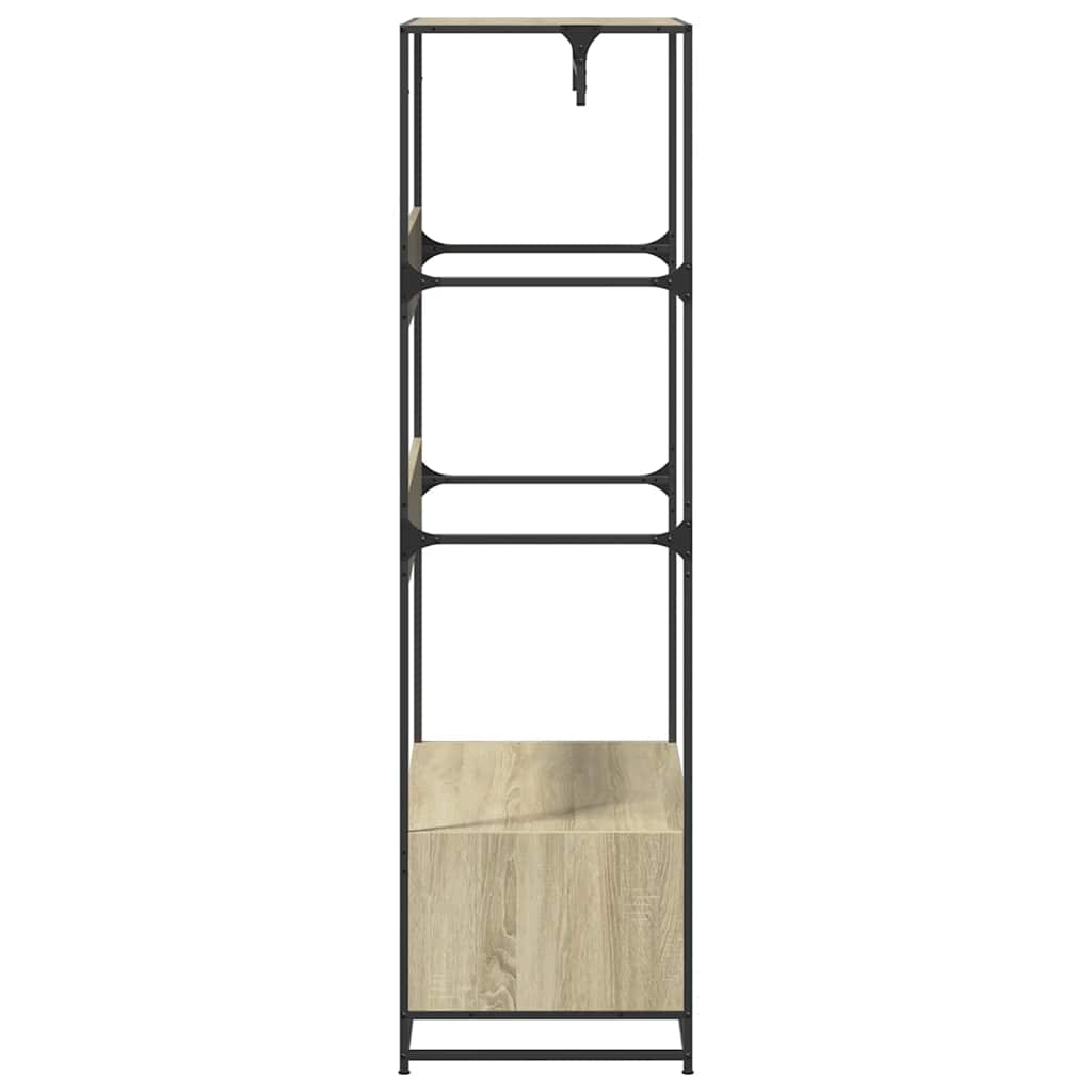 Armoire chêne sonoma 90x50x180 cm bois d'ingénierie